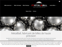 Tablet Screenshot of metal-ball.com